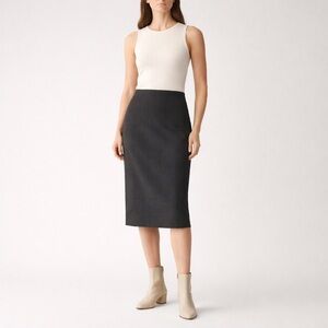 Sisley Classic Pinstriped Pencil Skirt (NEW)